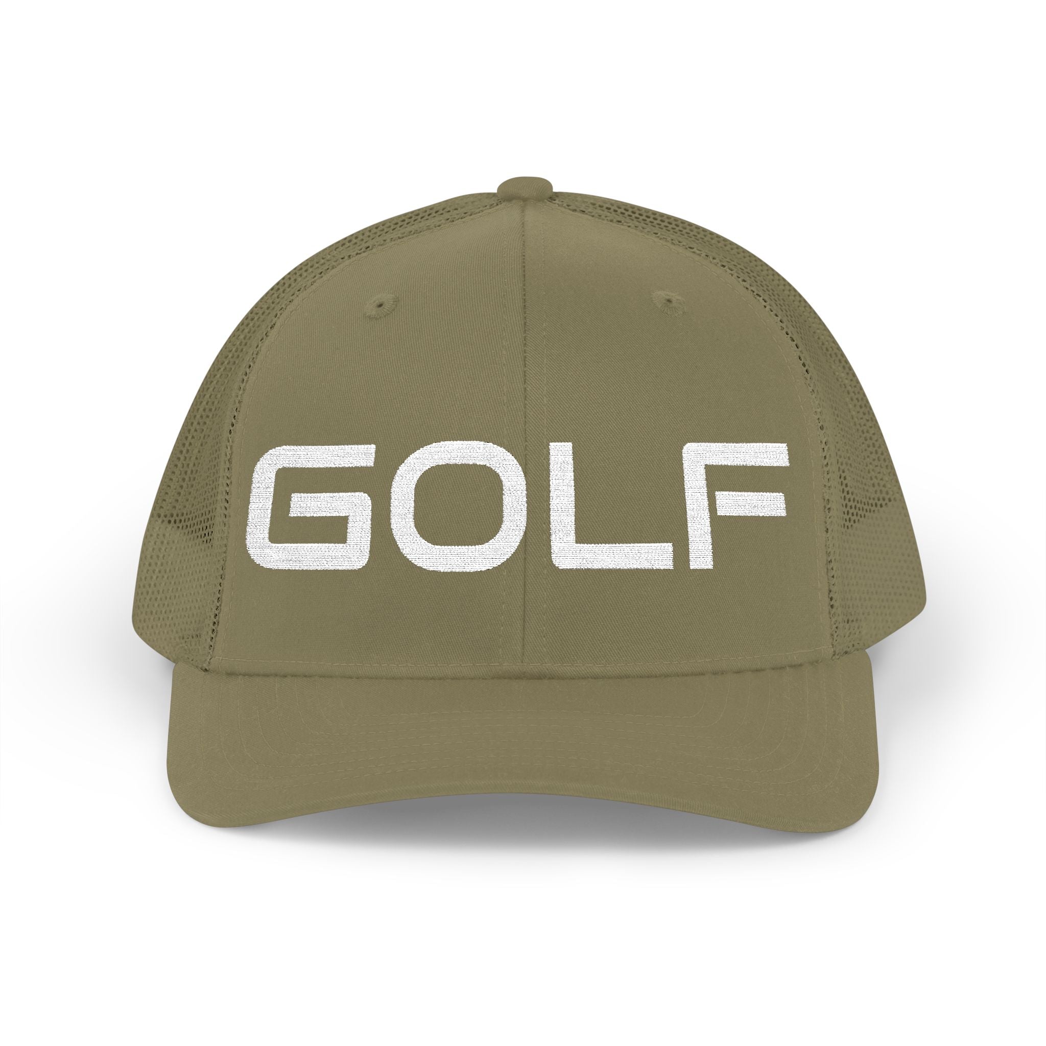 Golf Trucker Cap - Bold Embroidered 'GOLF' Snapback Hat