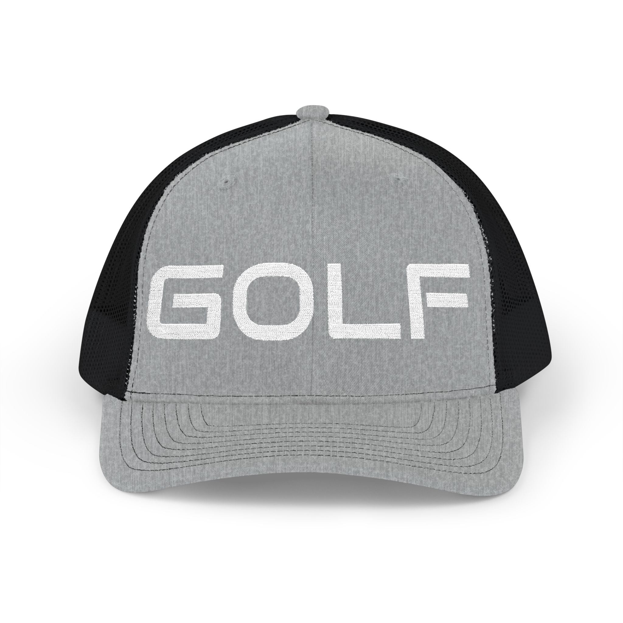 Golf Trucker Cap - Bold Embroidered 'GOLF' Snapback Hat