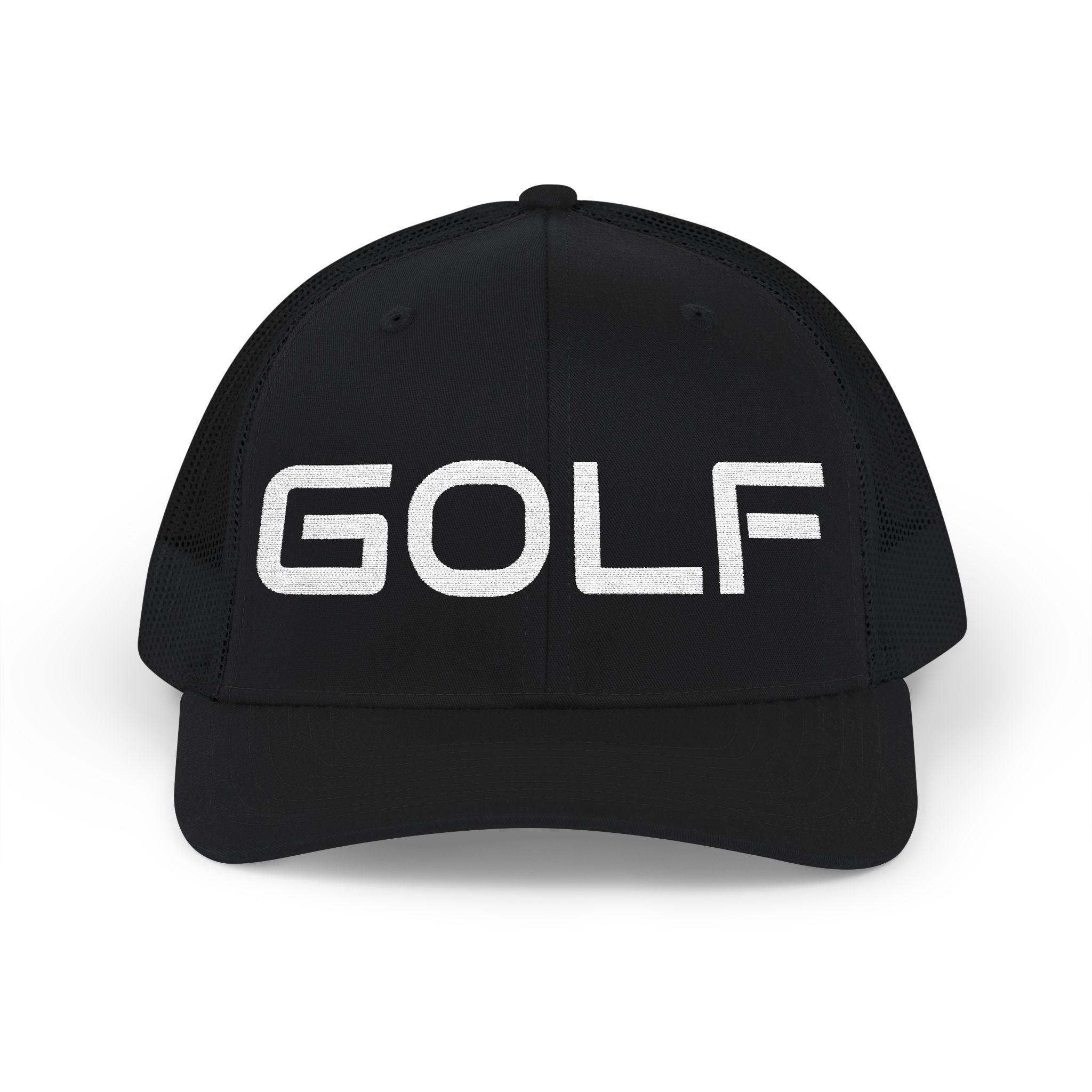 Golf Trucker Cap - Bold Embroidered 'GOLF' Snapback Hat