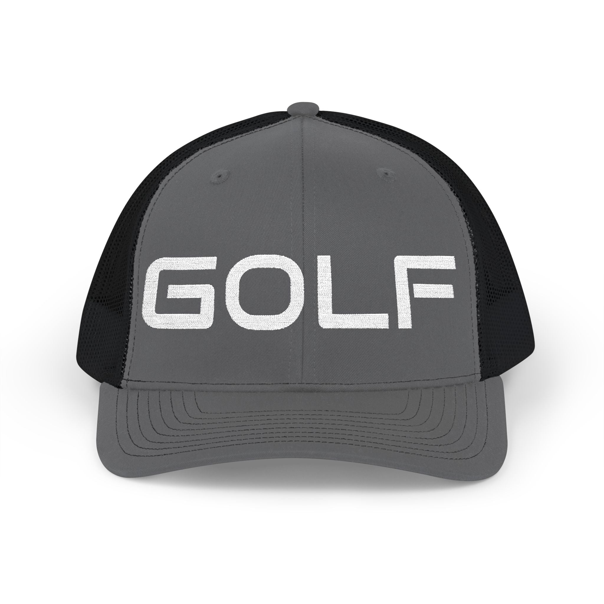 Golf Trucker Cap - Bold Embroidered 'GOLF' Snapback Hat